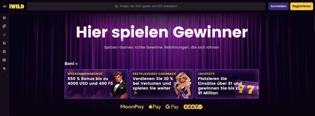 iWild Casino – Großes Bonuspotenzial für Paysafecard-Nutzer